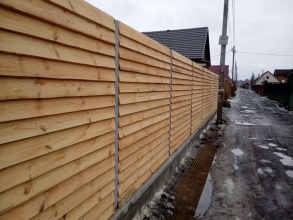 Деревянный забор елочка 150 метров фото в Чкаловске
